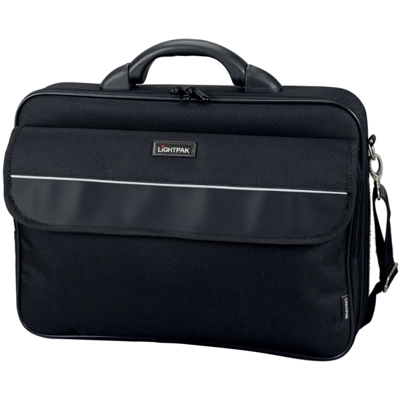 LiGHTPAK Elite sacoche pour ordinateur portable, 17 pouces, nylon noir, sangle de trolley